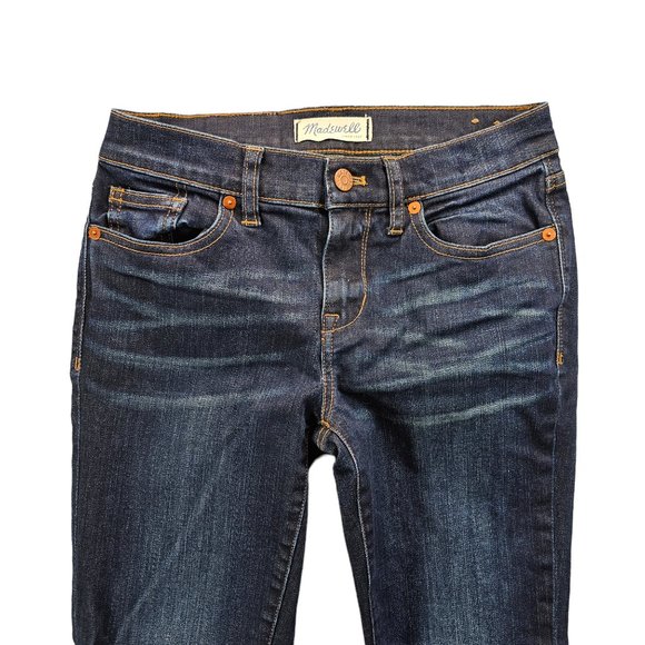 Madewell Womens Size 25 "Skinny Skinny" Denim Dark Wash Stretch Skinny Jeans - Picture 2 of 12